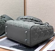 Dior lady gray matte ABC 20cm bag - 6