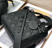 Dior lady black matte ABC 20cm bag - 3