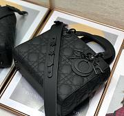 Dior lady black matte ABC 20cm bag - 2