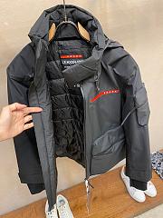 Prada technical black fabric ski windbreaker coat - 4