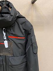 Prada technical black fabric ski windbreaker coat - 5