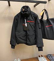 Prada technical black fabric ski windbreaker coat - 1