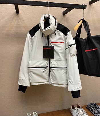 Prada technical fabric ski windbreaker coat 