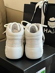 Chanel white sneaker boots - 3