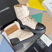 Chanel puffy beige boots - 5