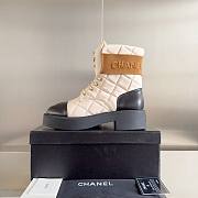 Chanel puffy beige boots - 3