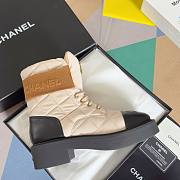 Chanel puffy beige boots - 2