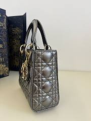 Dior ABC Lady Metallic Gray Small Bag - 2