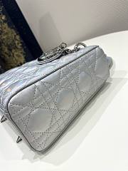 Dior ABC Lady Metallic Silver Small Bag - 3