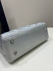 Dior ABC Lady Metallic Silver Small Bag - 6