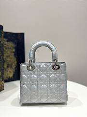 Dior ABC Lady Metallic Silver Small Bag - 5