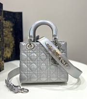 Dior ABC Lady Metallic Silver Small Bag - 1