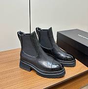 Chanel chelsea black leather boots - 1