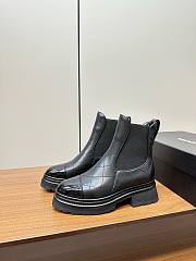 Chanel chelsea black leather boots - 6