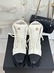 Chanel puffy white boots - 2