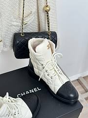 Chanel puffy white boots - 3