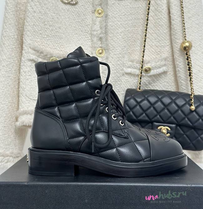 Chanel puffy black boots 02 - 1