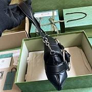 Gucci Horsebit large chain black leather bag - 6