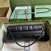 Gucci Horsebit large chain black leather bag - 5