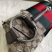 Gucci Horsebit large chain monogram leather bag - 3