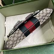 Gucci Horsebit large chain monogram leather bag - 5