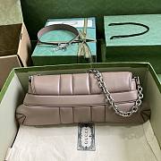 Gucci Horsebit large chain brown leather bag - 6