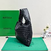 Bottega Veneta medium hop black leather bag - 4