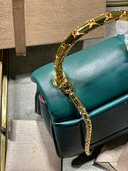 Bvlgari serpenti reverse top handle blue bag  - 3