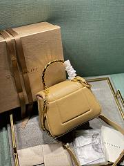 Bvlgari serpenti reverse top handle beige bag  - 2