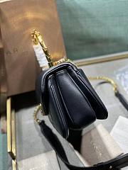 Bvlgari serpenti reverse top handle black bag - 6