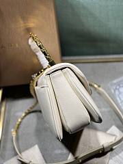 Bvlgari serpenti reverse top handle white bag - 6