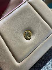 Bvlgari serpenti reverse top handle white bag - 4