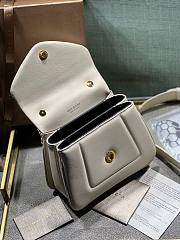 Bvlgari serpenti reverse top handle white bag - 2