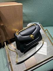 Bvlgari Serpenti Reverse Black Shoulder Bag  - 2