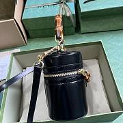 Gucci mini bamboo black shoulder bag - 6