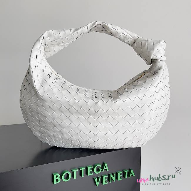 Bottega Veneta Large Ladies Jodie Hobo White Bag - 1