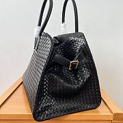 The Row Margaux 15 black faux leather tote Bag - 5