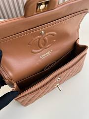 Chanel CF 25 beige lambskin gold hardware bag - 6