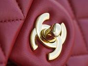 Chanel CF 25 red lambskin gold hardware bag - 6