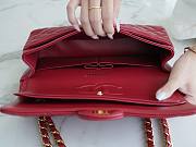 Chanel CF 25 red lambskin gold hardware bag - 4