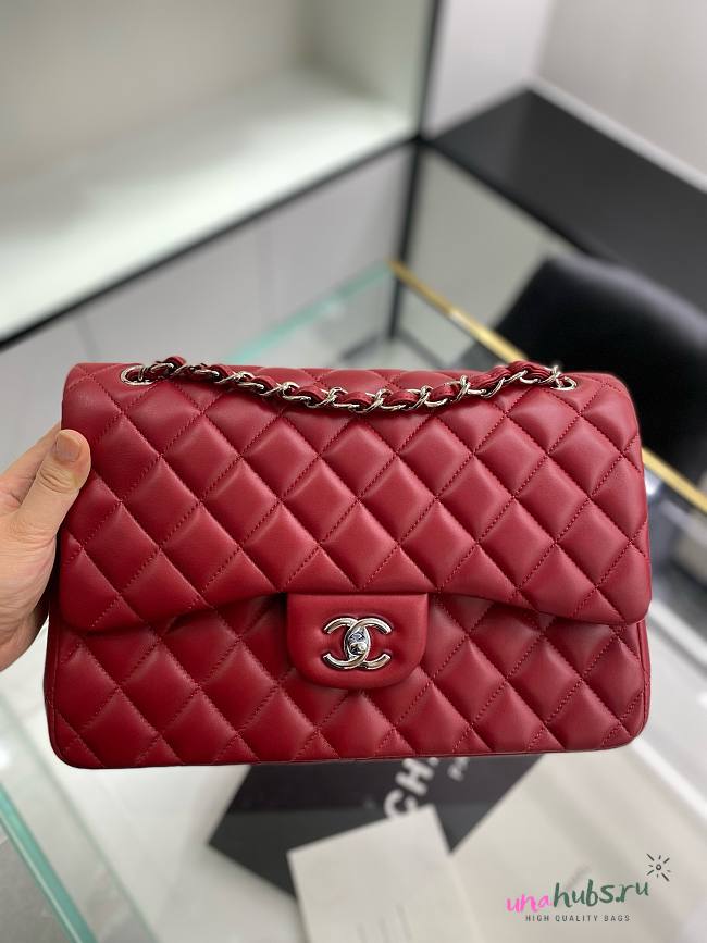 Chanel CF 30 red lambskin gold hardware bag - 1