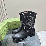 Gucci cowboy boots ( black/ brown/ white) - 1