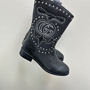 Gucci cowboy boots ( black/ brown/ white) - 6