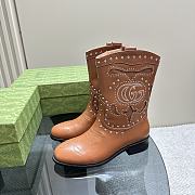 Gucci cowboy boots ( black/ brown/ white) - 3