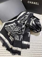 Chanel black scarf  - 5