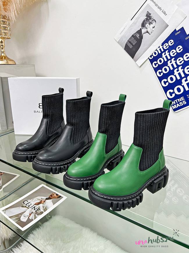 Balenciaga boots ( black/ green) - 1