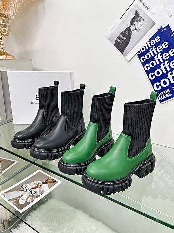 Balenciaga boots ( black/ green)