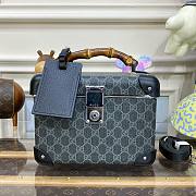 Gucci GG Supreme Monogram Black Globe Trotter Bag  - 1