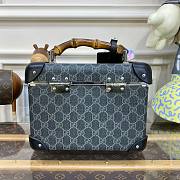 Gucci GG Supreme Monogram Black Globe Trotter Bag  - 4