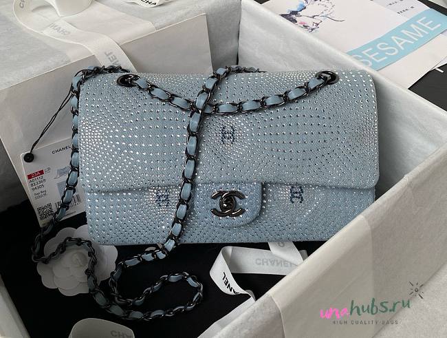 Chanel CF denim metallic flap bag - 1